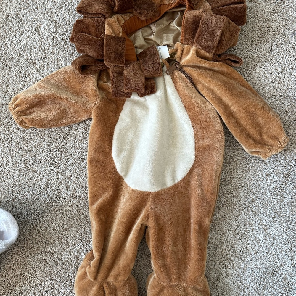 Adorable Lion Kids Costume - Brown and Cream